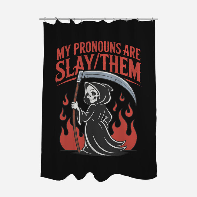 My Pronouns Are Slay Them-None-Polyester-Shower Curtain-RoboMega