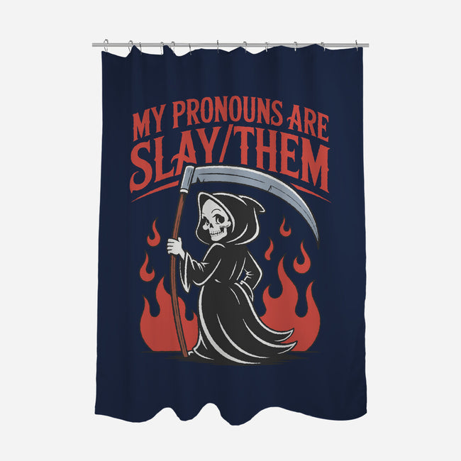 My Pronouns Are Slay Them-None-Polyester-Shower Curtain-RoboMega