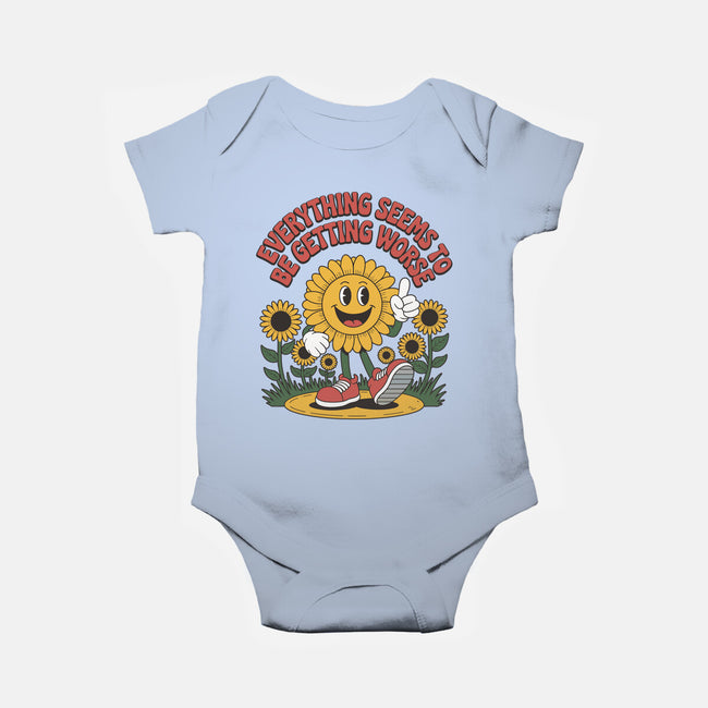 Everything Seems To Be Getting Worse-Baby-Basic-Onesie-RoboMega