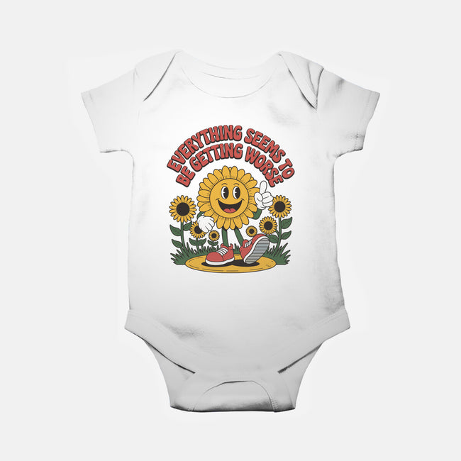 Everything Seems To Be Getting Worse-Baby-Basic-Onesie-RoboMega