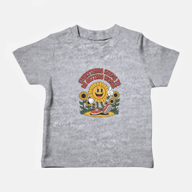 Everything Seems To Be Getting Worse-Baby-Basic-Tee-RoboMega