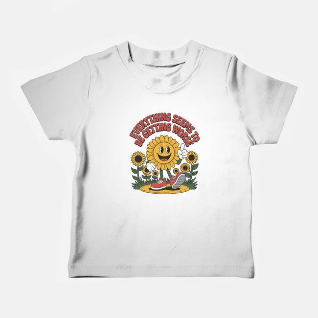 Everything Seems To Be Getting Worse-Baby-Basic-Tee-RoboMega