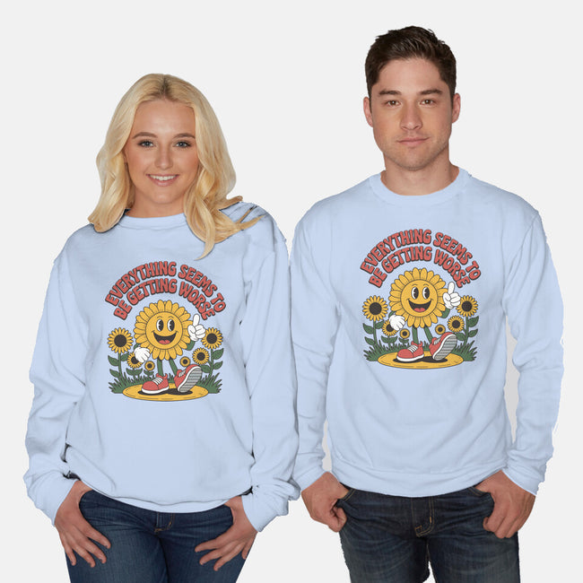 Everything Seems To Be Getting Worse-Unisex-Crew Neck-Sweatshirt-RoboMega
