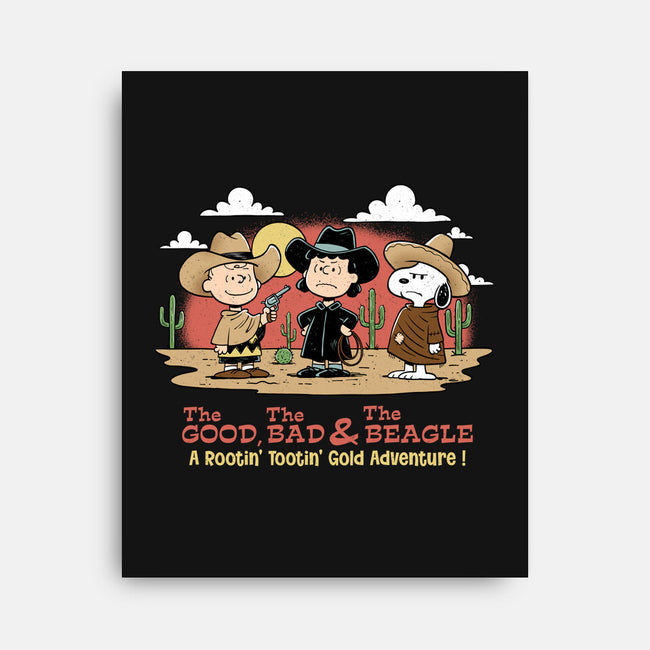 Good Bad And The Beagle-None-Stretched-Canvas-P1yu5h