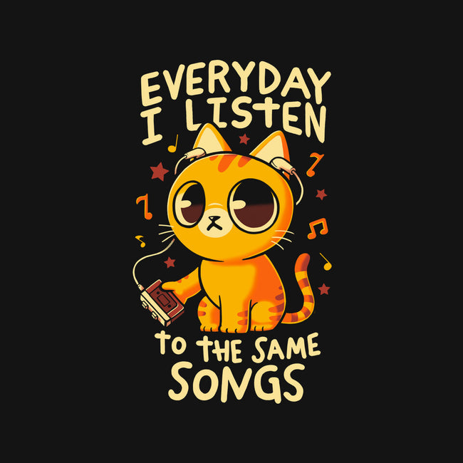 Everyday I Listen To The Same Songs-None-Drawstring-Bag-koalastudio