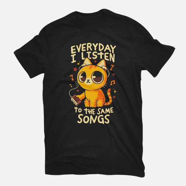Everyday I Listen To The Same Songs-Youth-Basic-Tee-koalastudio