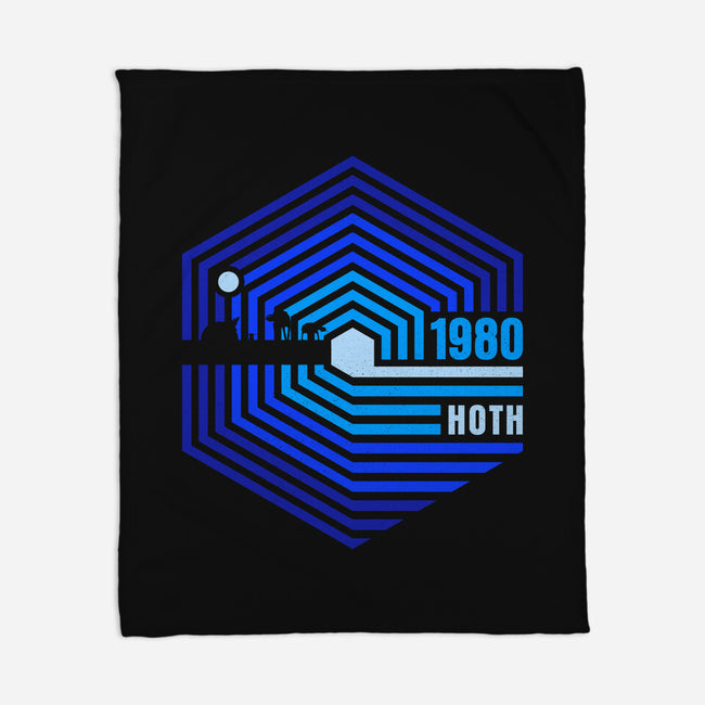 Retro Hoth-None-Fleece-Blanket-rocketman_art
