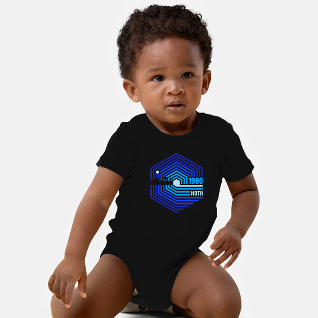 Retro Hoth-Baby-Basic-Onesie-rocketman_art