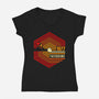 Retro Tatooine-Womens-V-Neck-Tee-rocketman_art