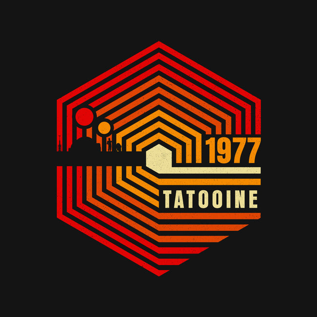 Retro Tatooine-Womens-Fitted-Tee-rocketman_art