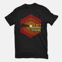 Retro Tatooine-Womens-Fitted-Tee-rocketman_art