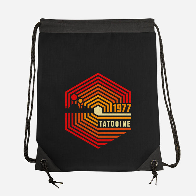 Retro Tatooine-None-Drawstring-Bag-rocketman_art