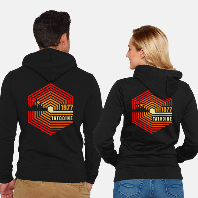Retro Tatooine-Unisex-Zip-Up-Sweatshirt-rocketman_art