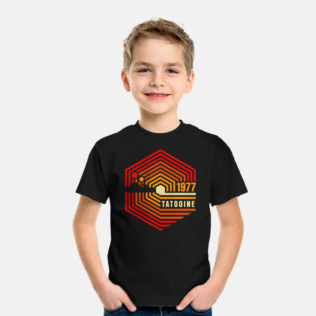 Retro Tatooine-Youth-Basic-Tee-rocketman_art
