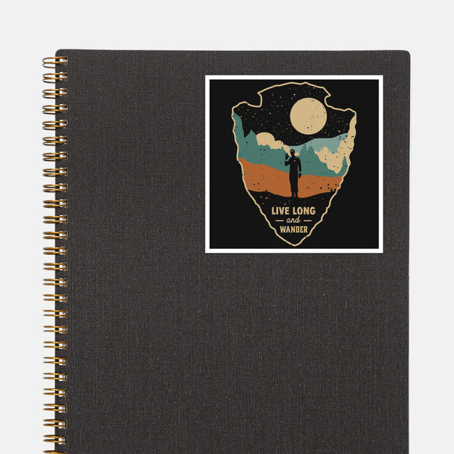 Live Long And Wonder-None-Glossy-Sticker-retrodivision