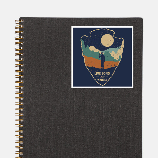 Live Long And Wonder-None-Glossy-Sticker-retrodivision