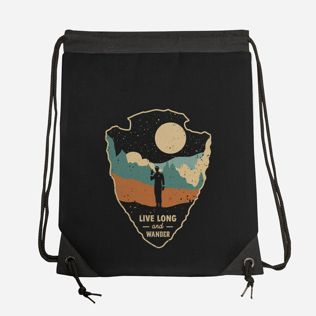 Live Long And Wonder-None-Drawstring-Bag-retrodivision