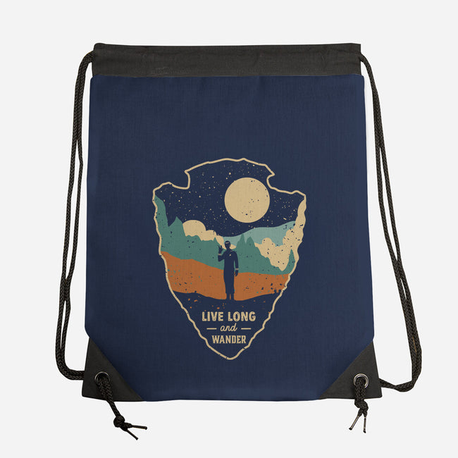 Live Long And Wonder-None-Drawstring-Bag-retrodivision
