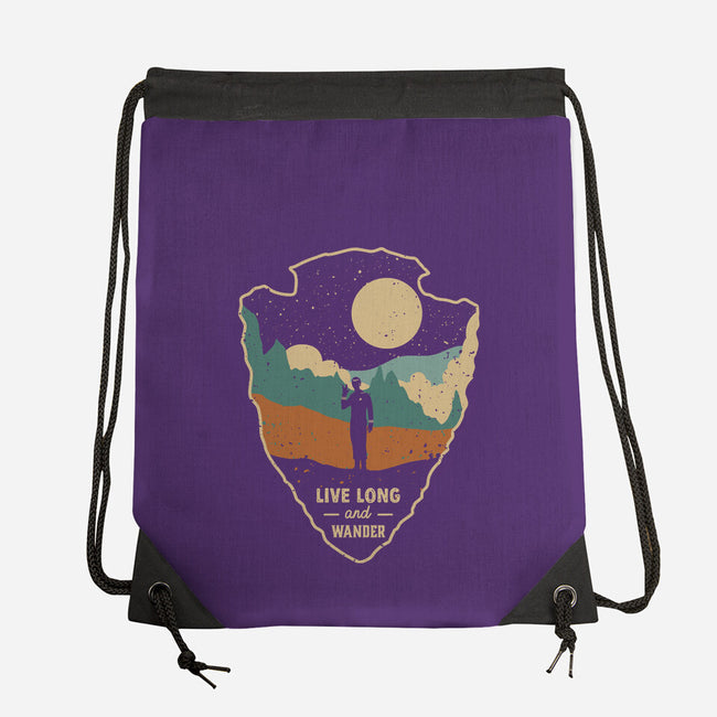 Live Long And Wonder-None-Drawstring-Bag-retrodivision