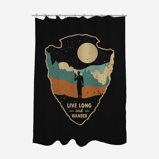 Live Long And Wonder-None-Polyester-Shower Curtain-retrodivision