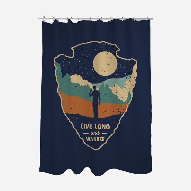 Live Long And Wonder-None-Polyester-Shower Curtain-retrodivision