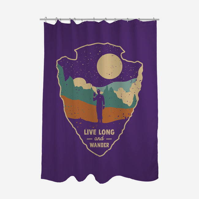 Live Long And Wonder-None-Polyester-Shower Curtain-retrodivision