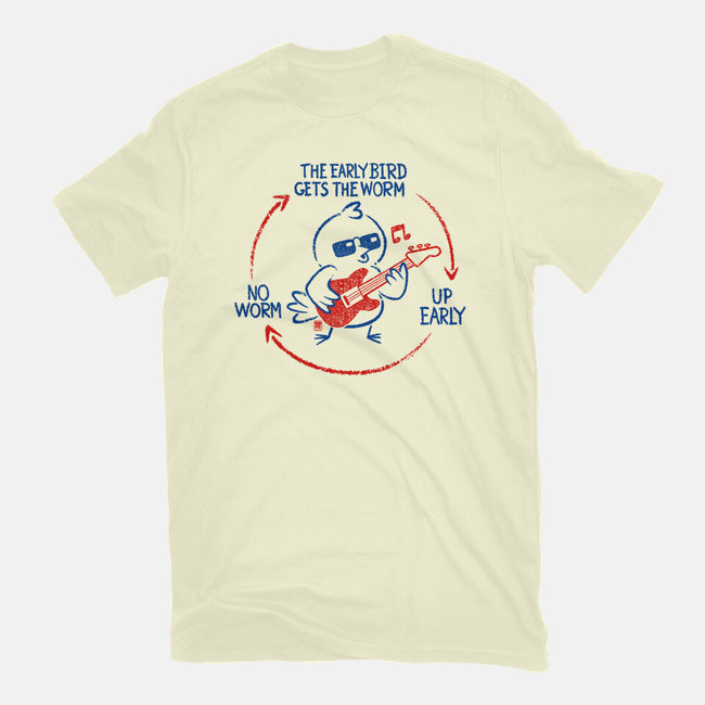 The Early Bird Gets The Worm-Mens-Premium-Tee-worlddominationforcats