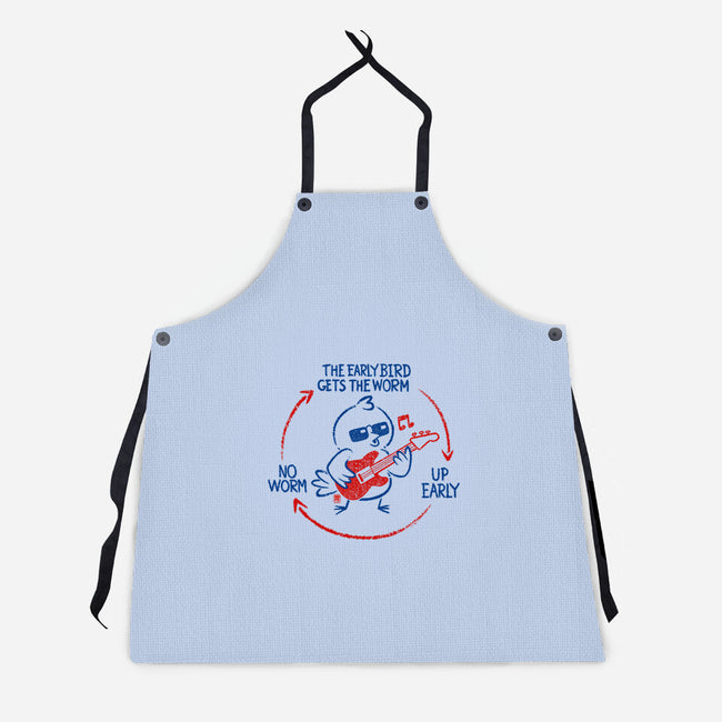 The Early Bird Gets The Worm-Unisex-Kitchen-Apron-worlddominationforcats