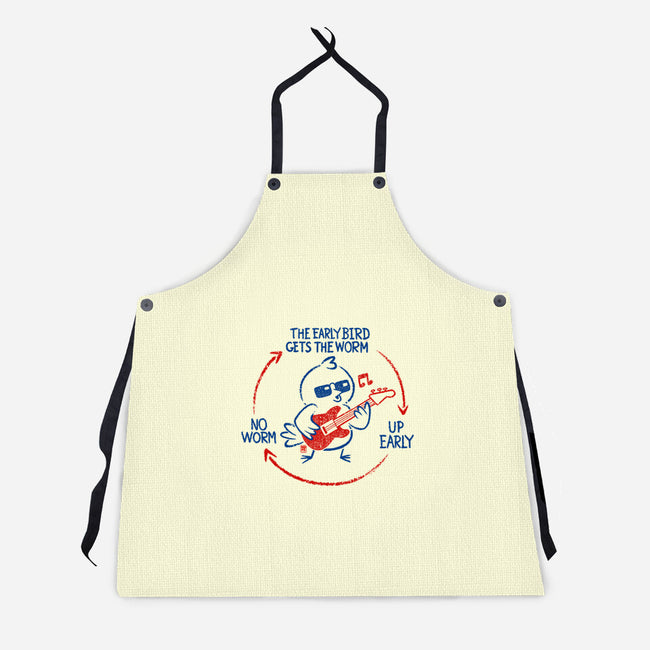 The Early Bird Gets The Worm-Unisex-Kitchen-Apron-worlddominationforcats