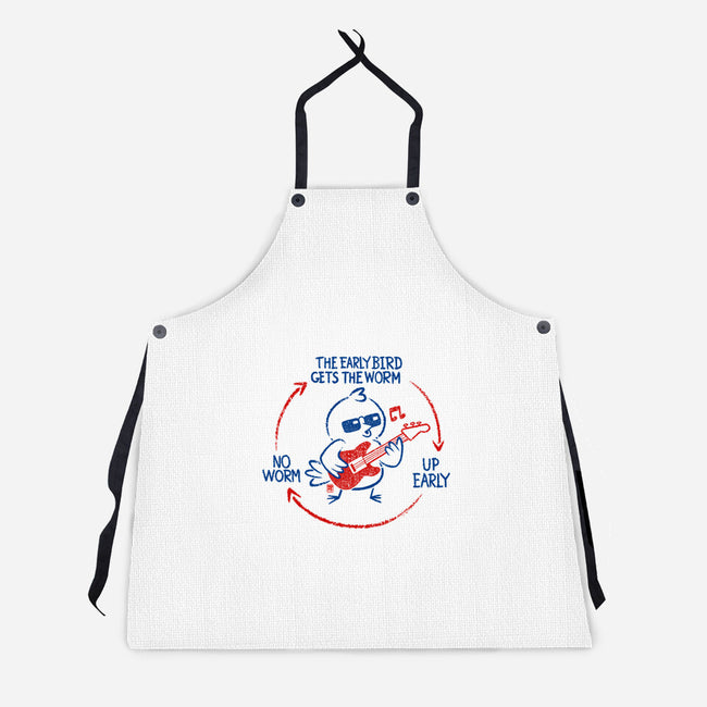 The Early Bird Gets The Worm-Unisex-Kitchen-Apron-worlddominationforcats