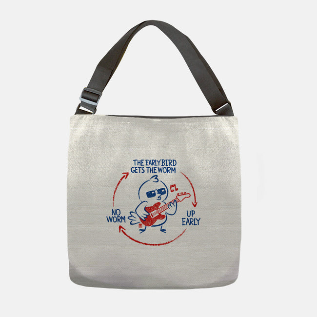 The Early Bird Gets The Worm-None-Adjustable Tote-Bag-worlddominationforcats