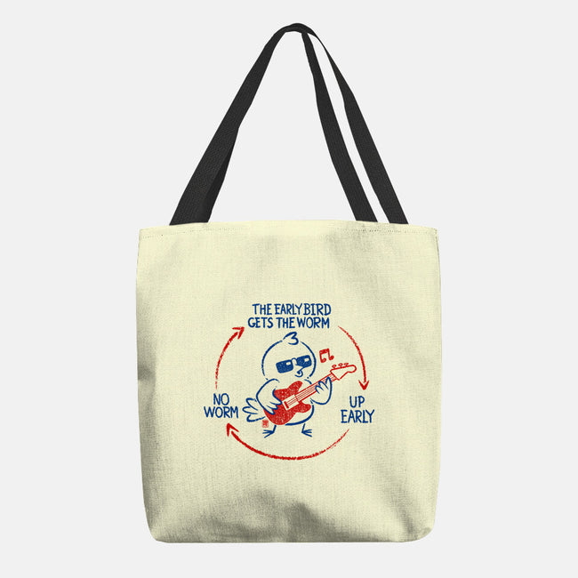 The Early Bird Gets The Worm-None-Basic Tote-Bag-worlddominationforcats