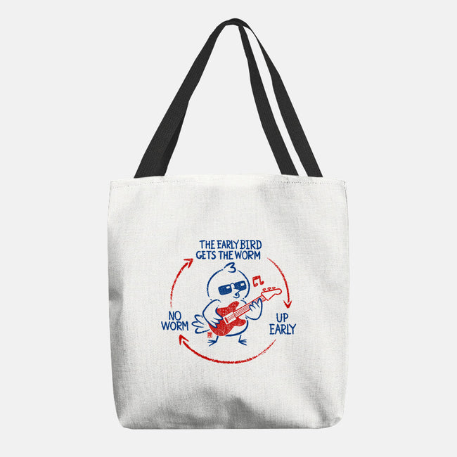 The Early Bird Gets The Worm-None-Basic Tote-Bag-worlddominationforcats