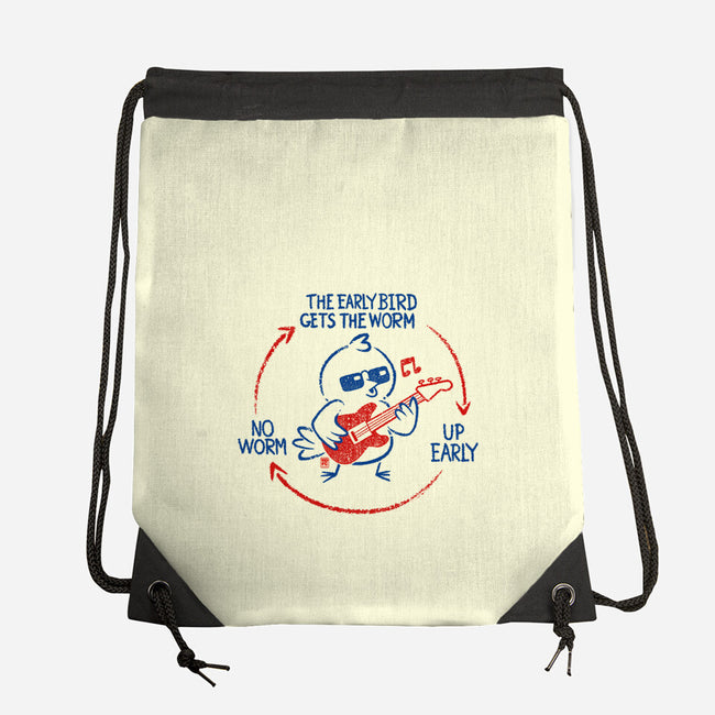 The Early Bird Gets The Worm-None-Drawstring-Bag-worlddominationforcats