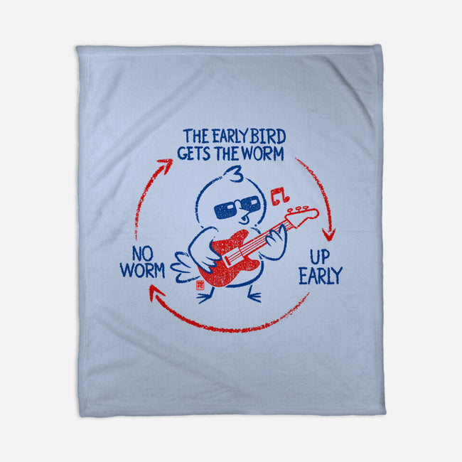 The Early Bird Gets The Worm-None-Fleece-Blanket-worlddominationforcats