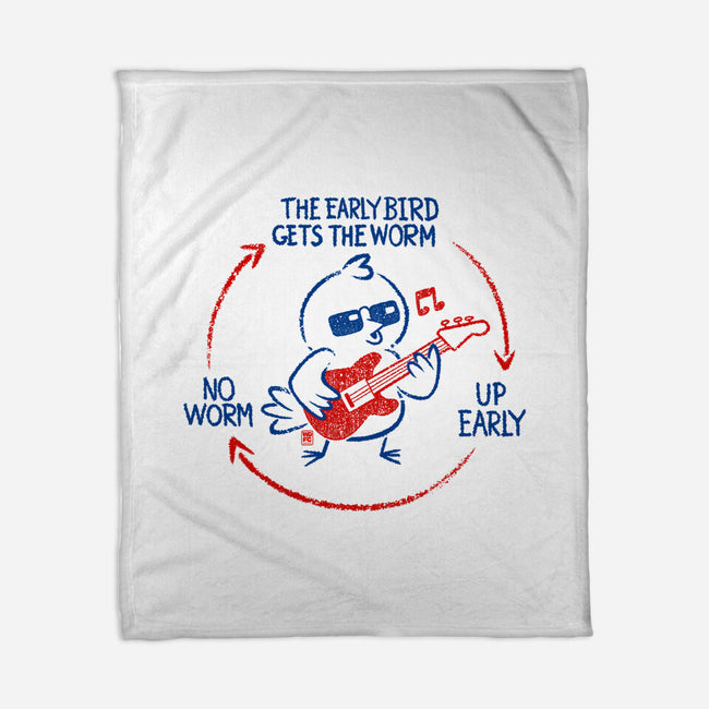 The Early Bird Gets The Worm-None-Fleece-Blanket-worlddominationforcats