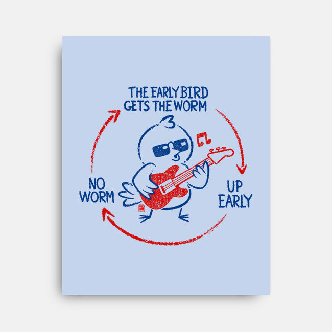 The Early Bird Gets The Worm-None-Stretched-Canvas-worlddominationforcats