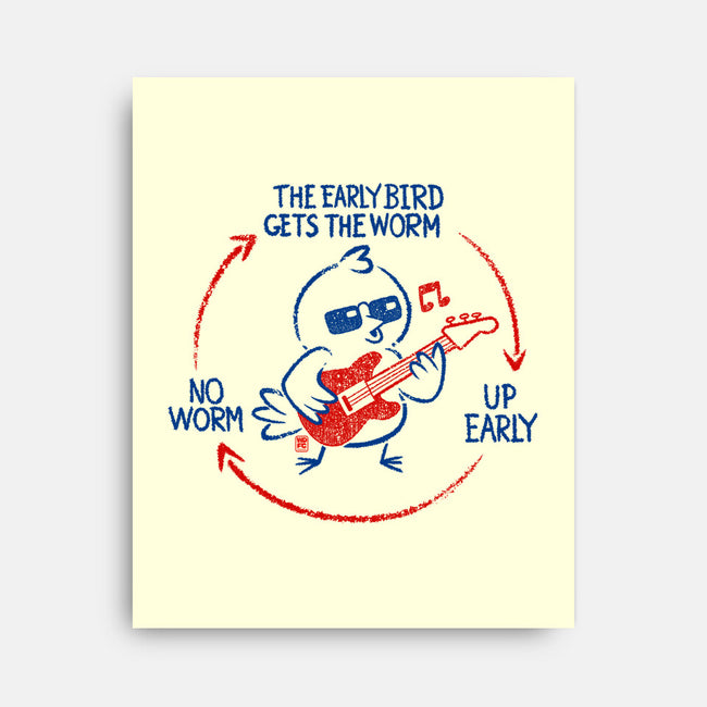 The Early Bird Gets The Worm-None-Stretched-Canvas-worlddominationforcats