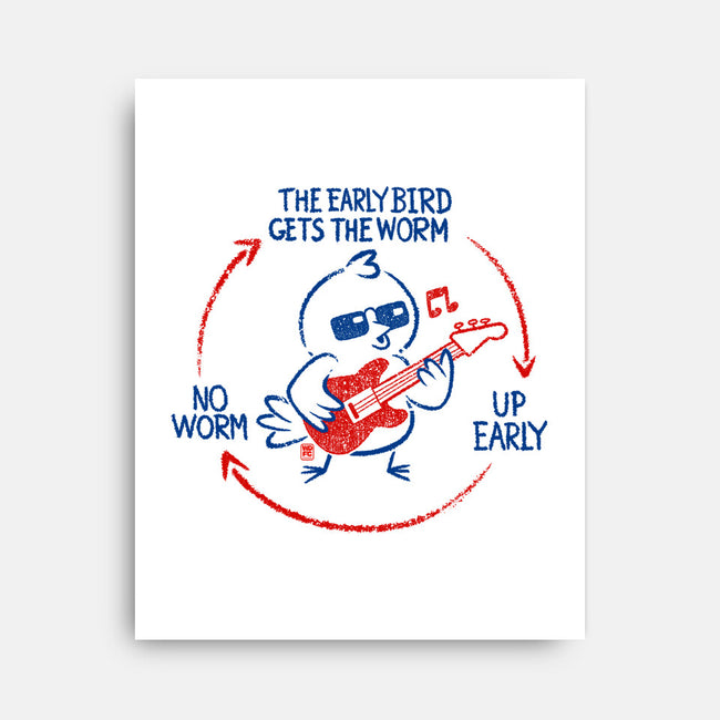 The Early Bird Gets The Worm-None-Stretched-Canvas-worlddominationforcats