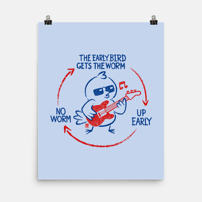 The Early Bird Gets The Worm-None-Matte-Poster-worlddominationforcats