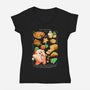 Sweet Christmas Cookies-Womens-V-Neck-Tee-BlancaVidal