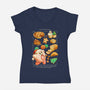 Sweet Christmas Cookies-Womens-V-Neck-Tee-BlancaVidal