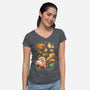 Sweet Christmas Cookies-Womens-V-Neck-Tee-BlancaVidal