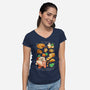 Sweet Christmas Cookies-Womens-V-Neck-Tee-BlancaVidal