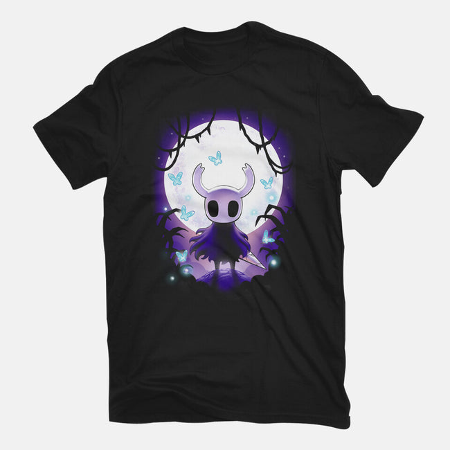 Hollow Moon-Womens-Fitted-Tee-BlancaVidal
