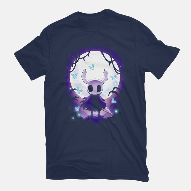 Hollow Moon-Womens-Fitted-Tee-BlancaVidal