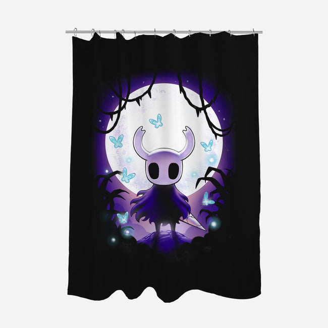 Hollow Moon-None-Polyester-Shower Curtain-BlancaVidal
