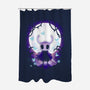 Hollow Moon-None-Polyester-Shower Curtain-BlancaVidal