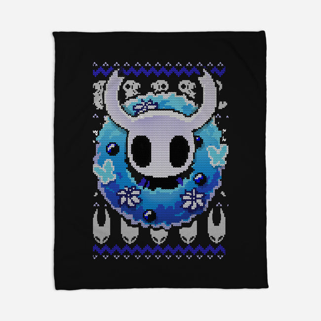 Hollow Christmas Night-None-Fleece-Blanket-BlancaVidal