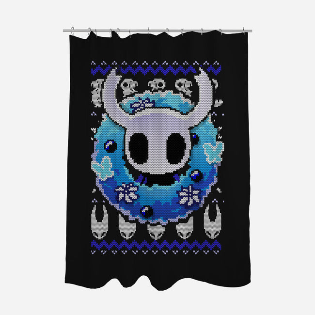 Hollow Christmas Night-None-Polyester-Shower Curtain-BlancaVidal